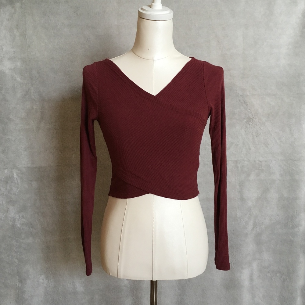 ~SOLD~ Another Story Cross Front Crop Top